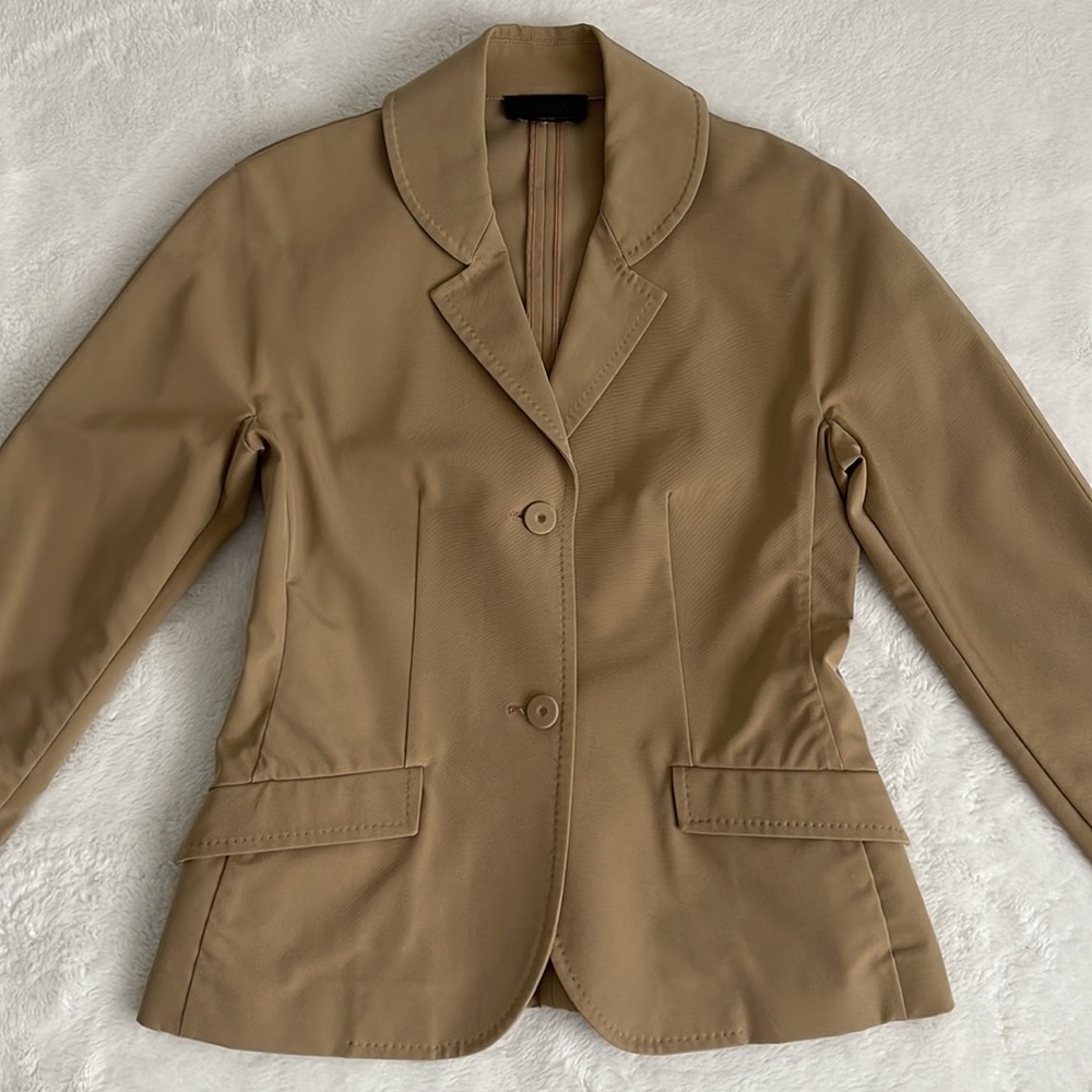 Prada Double Button Front Blazer Jacket Tan Women… - image 7